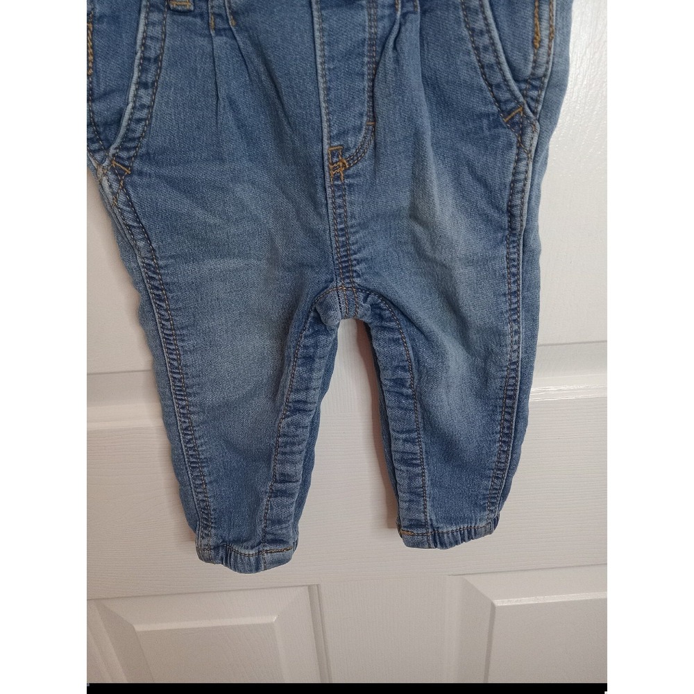 Baby B'Gosh Overalls With Gold Ribbon Belt Accent Baby Girl 12 Months - Picture 3 of 12